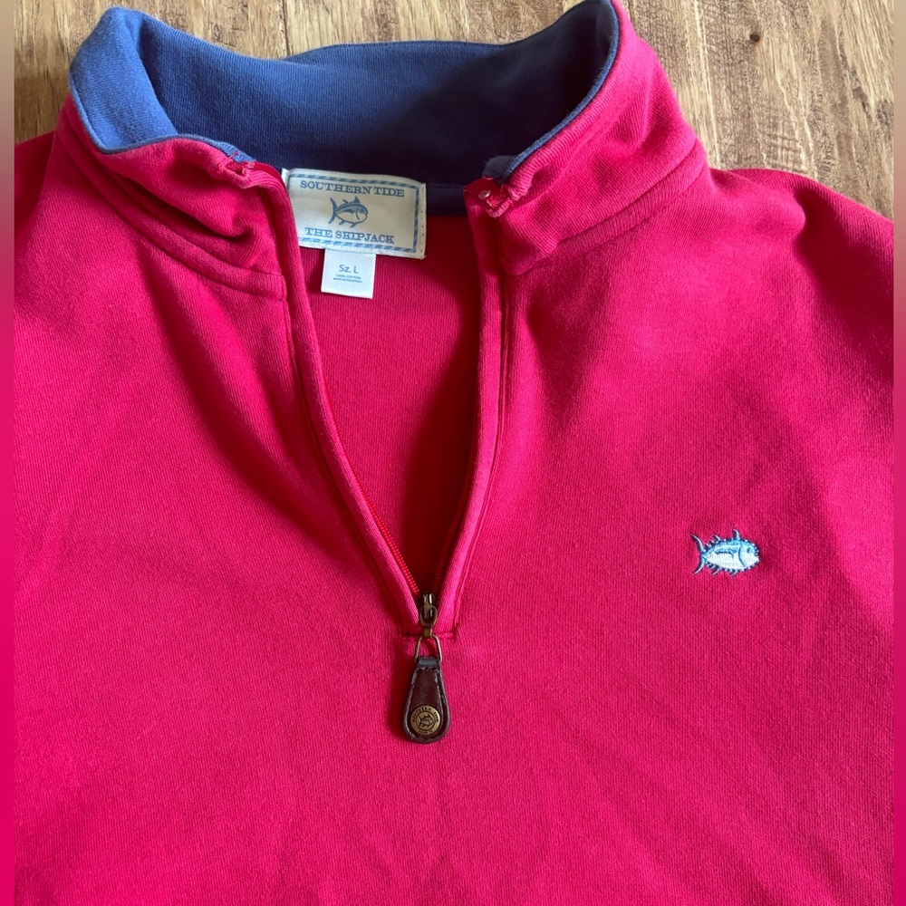 Southern Tide long sleeve 3/4 zip.